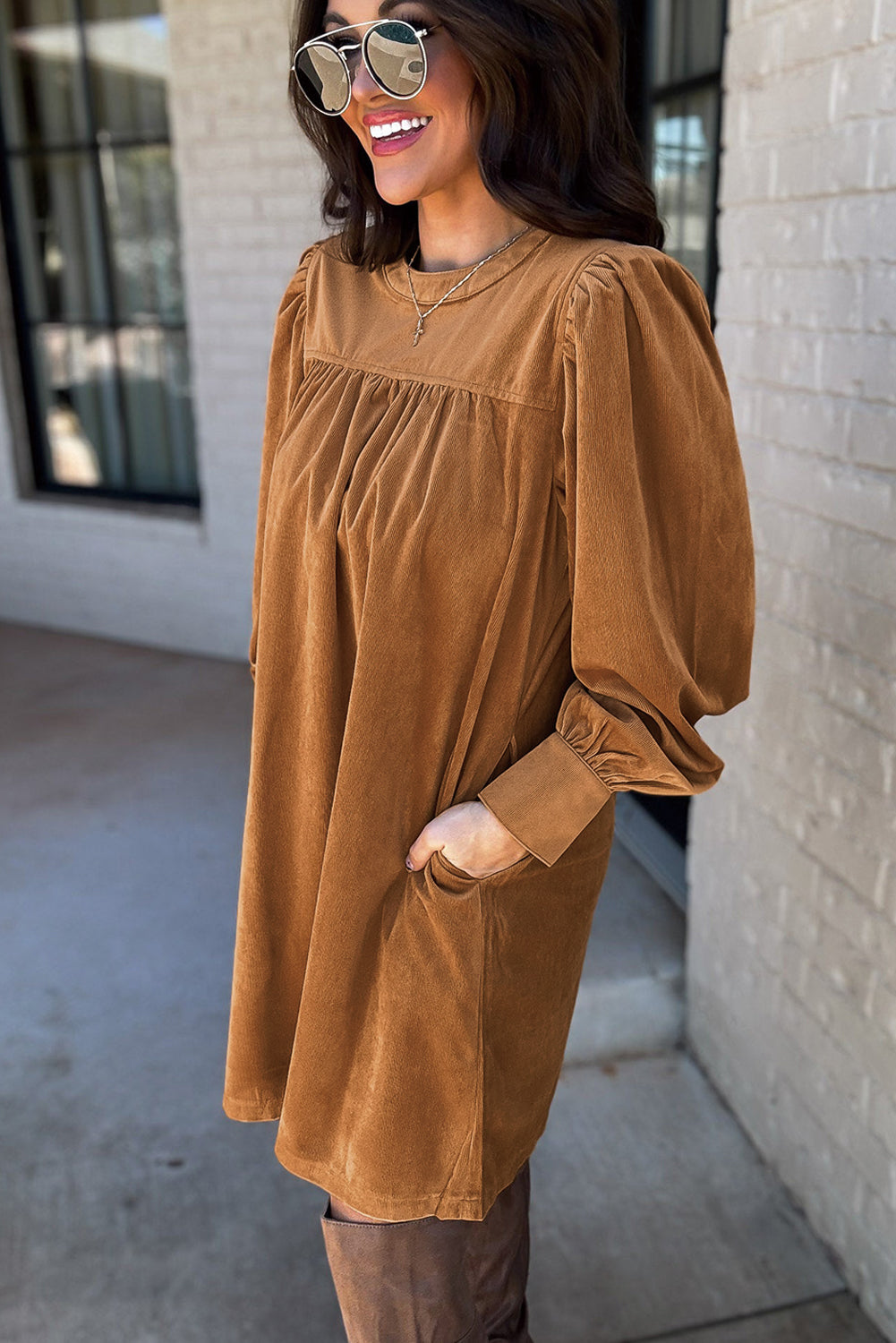 Cinnamon Velvet Daydress