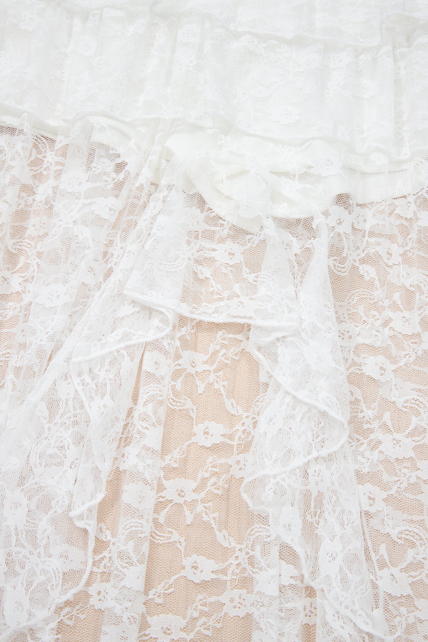 Moonlight Muse Lace Hi-Low Skirt