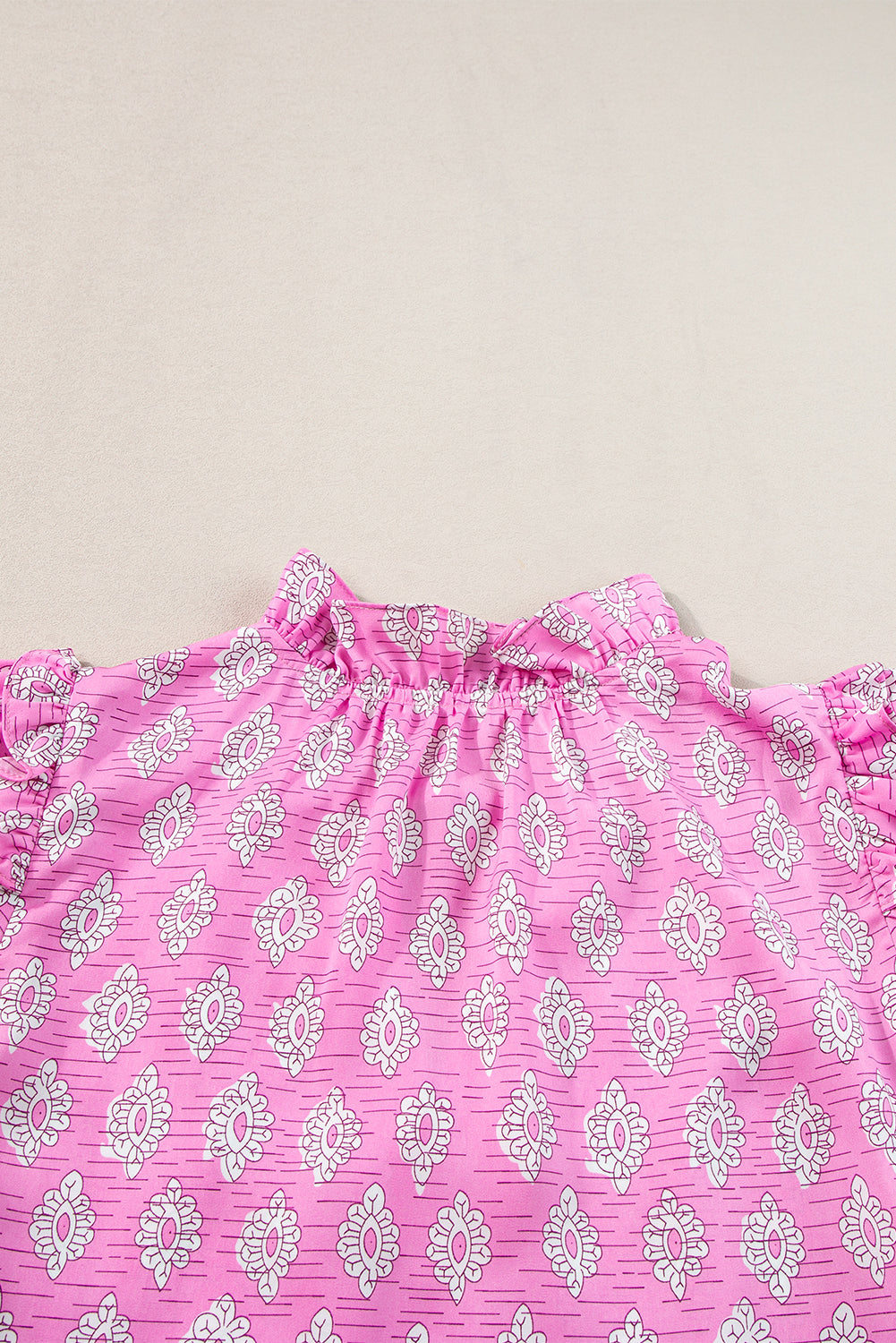 Pink Petal Ruffle Blouse