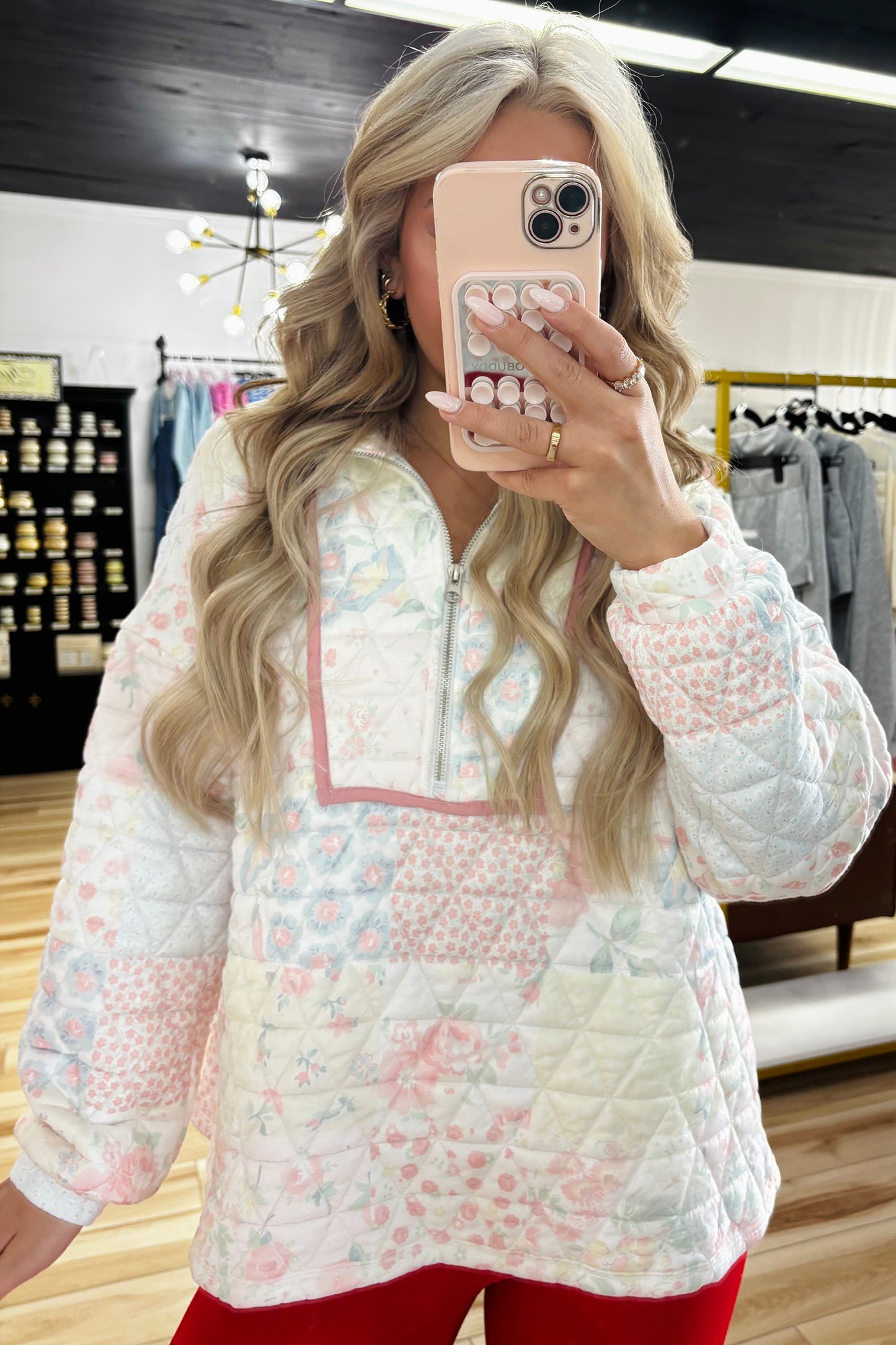The Cottage Rose Quilt Pullover