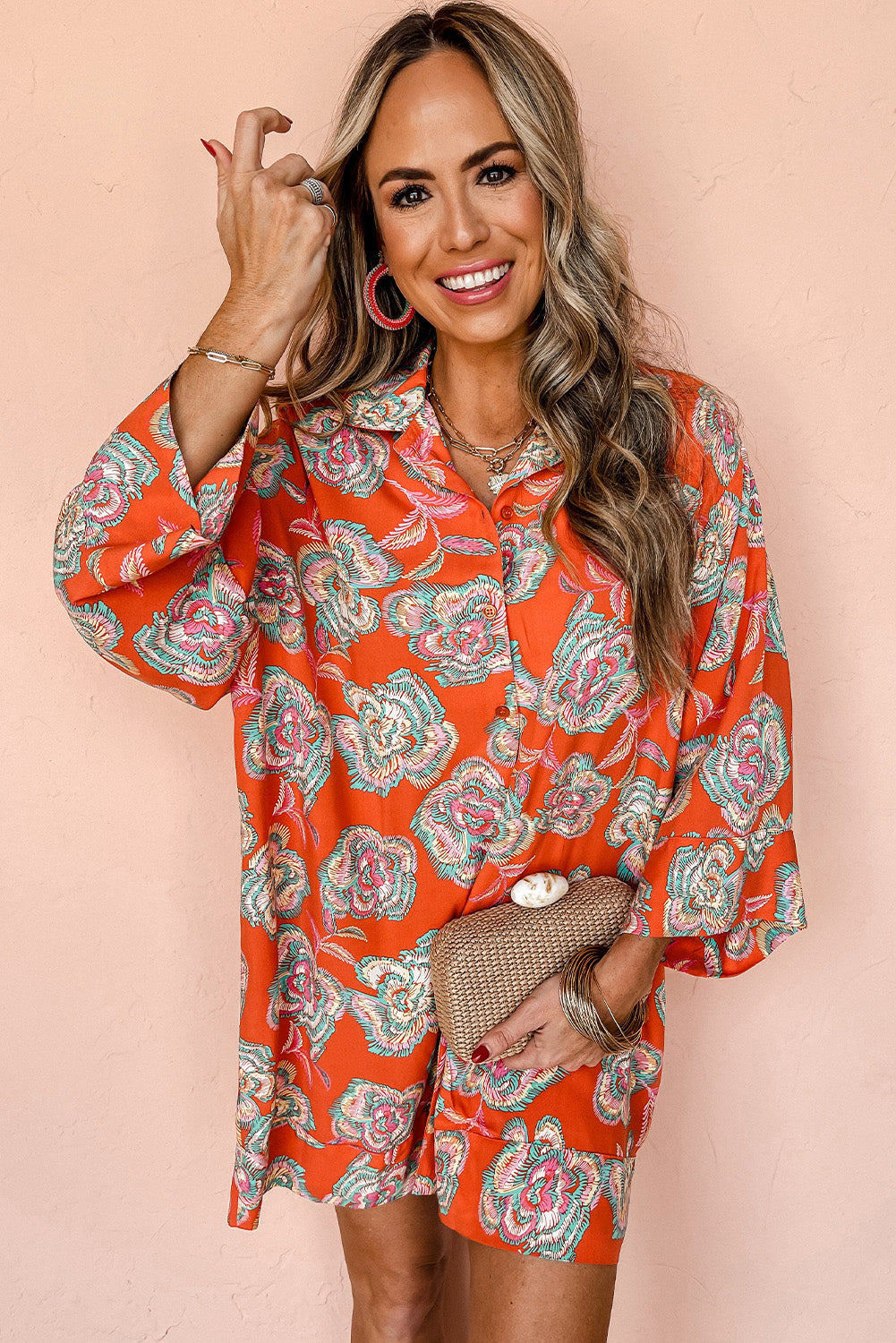 Villa Sunrise Shirt Dress
