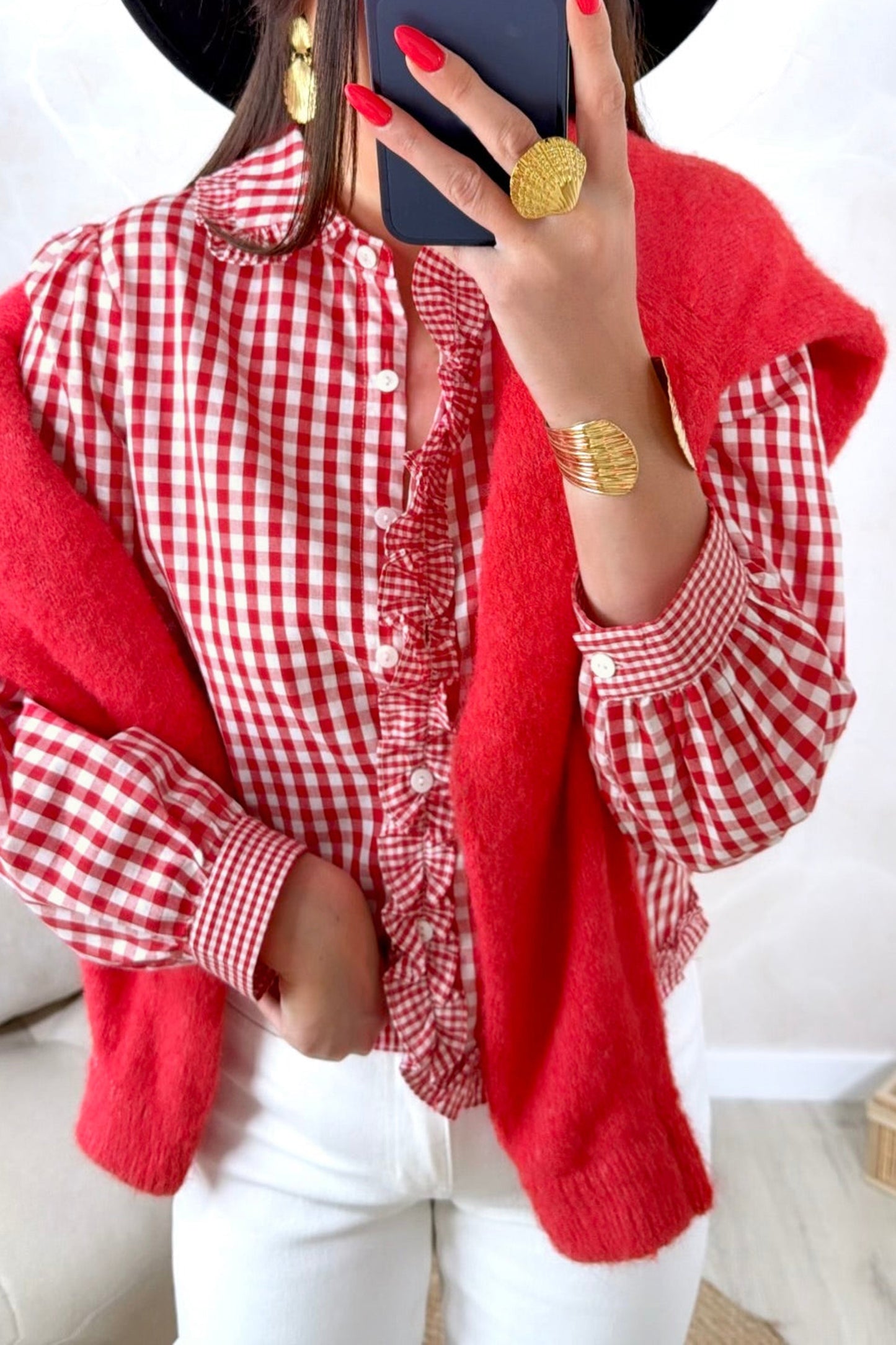 The Scarlet Charm Blouse