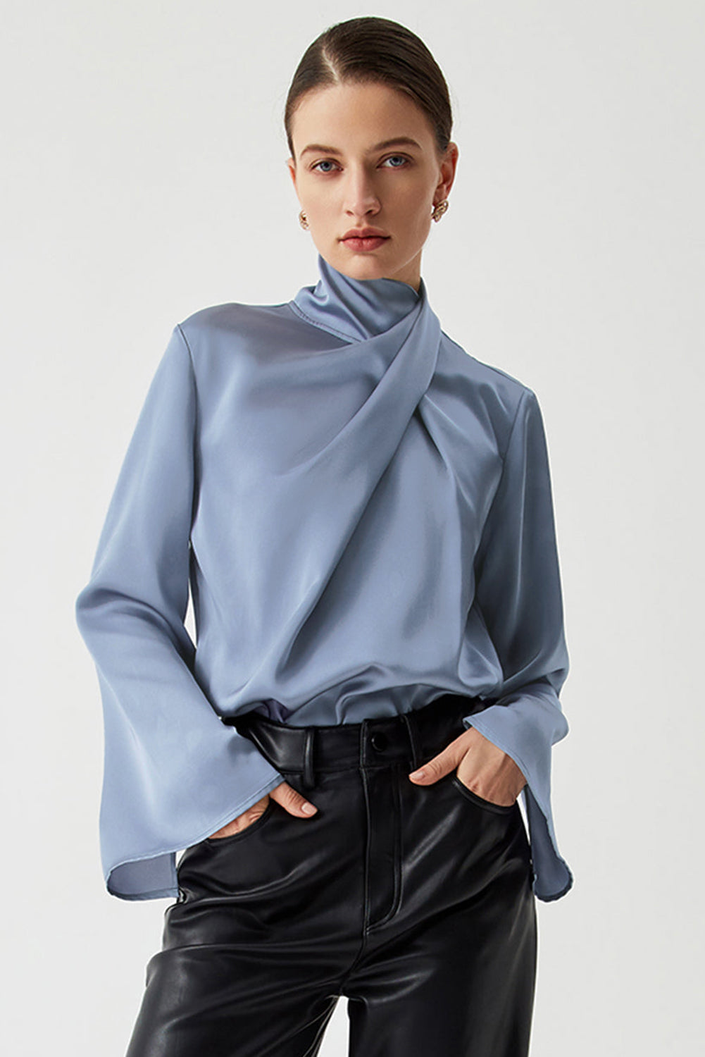 Moonlit Silk Twist Blouse