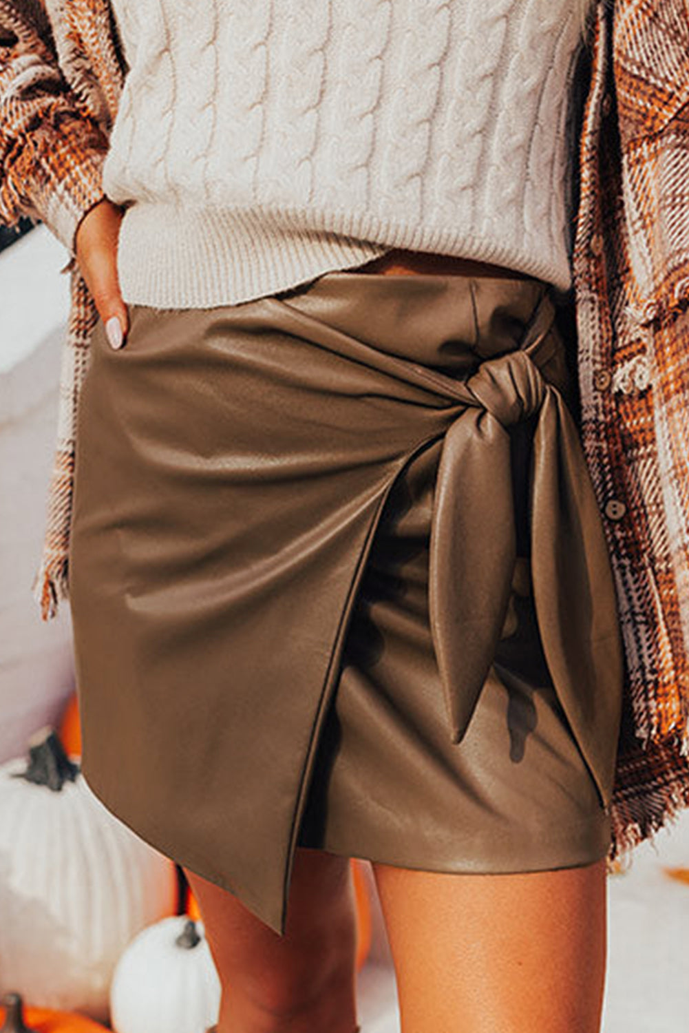 The Oakwood Tie Wrap Skirt