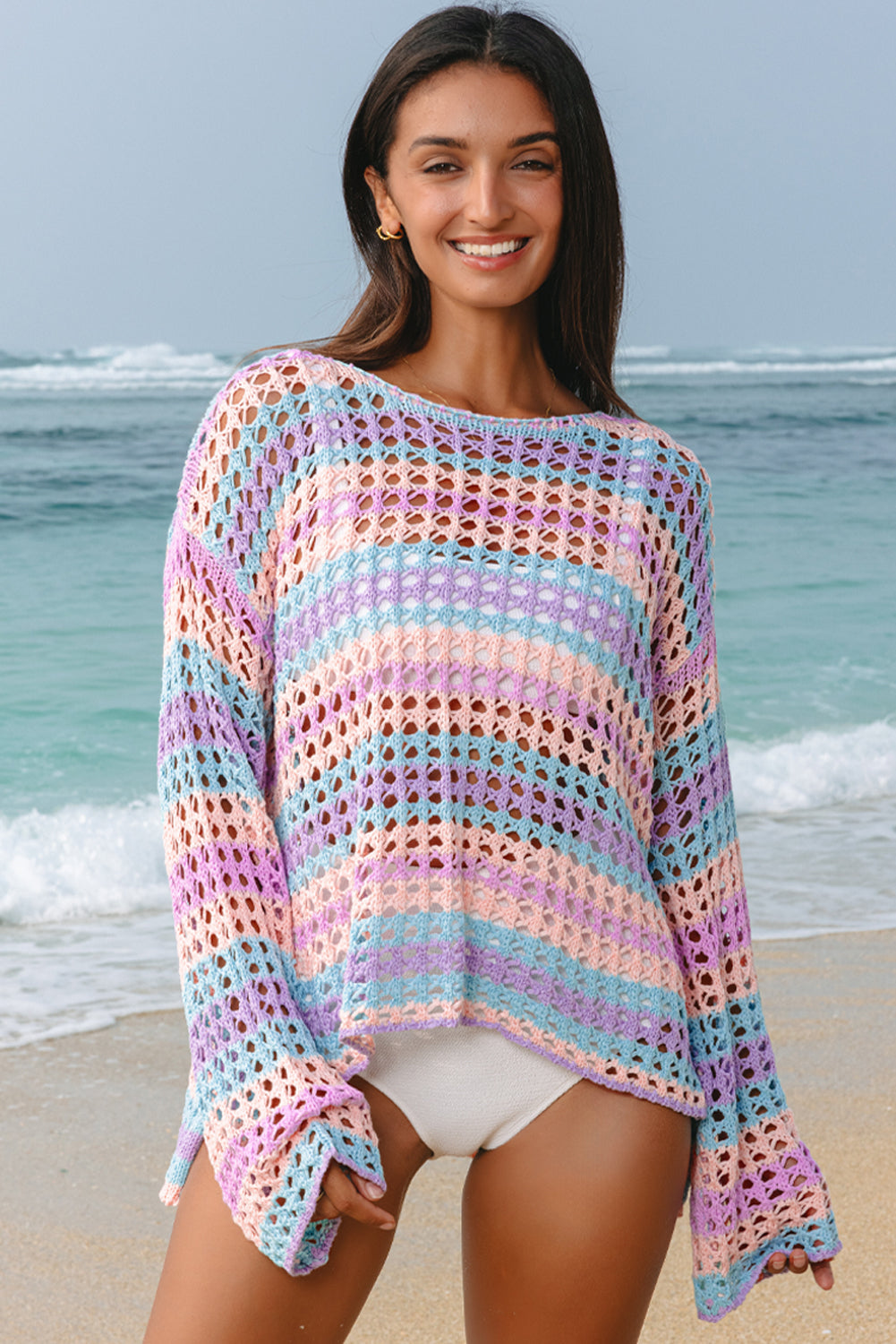 Sunset Shore Crochet Cover Up