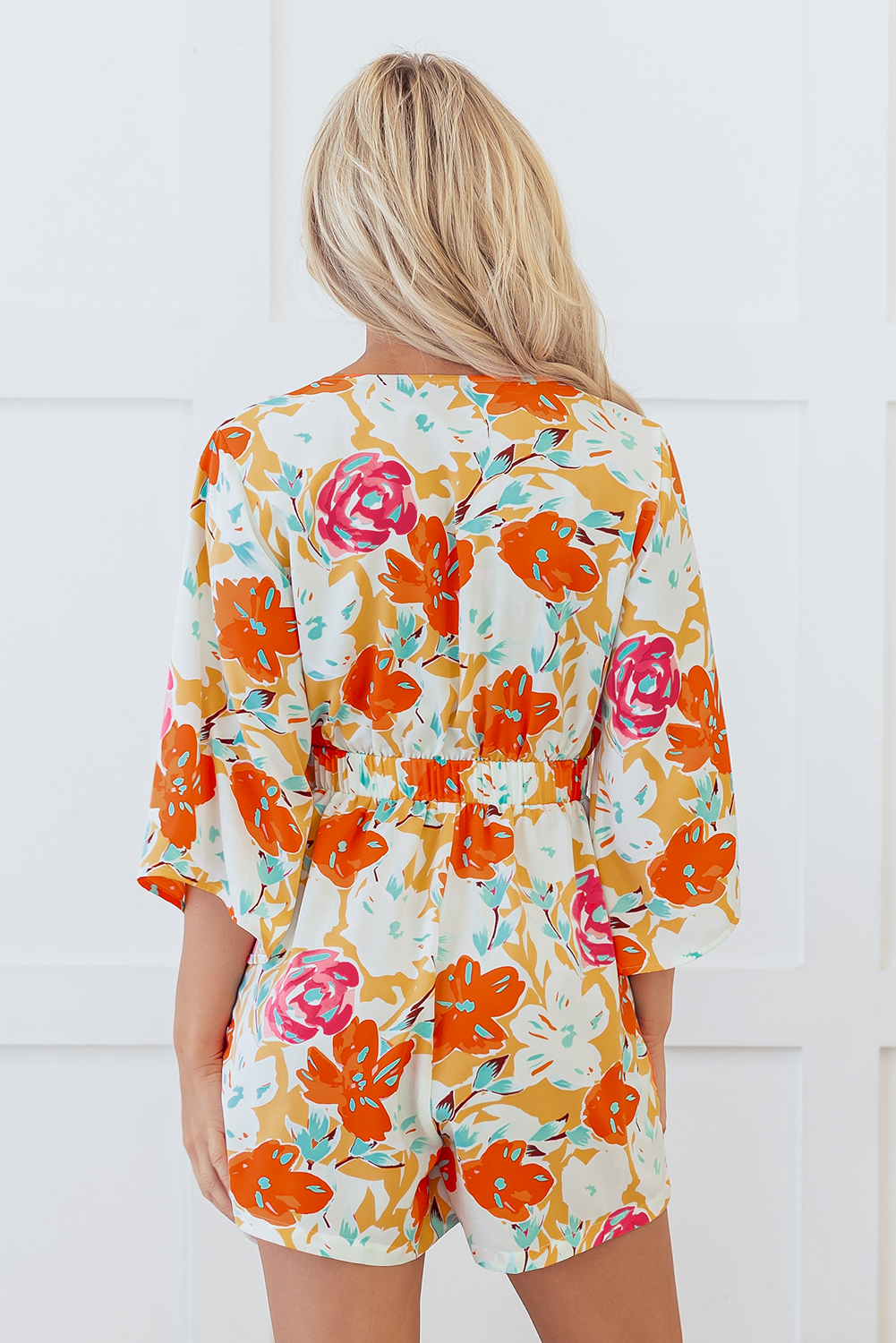 The Sunset Garden Tie Romper
