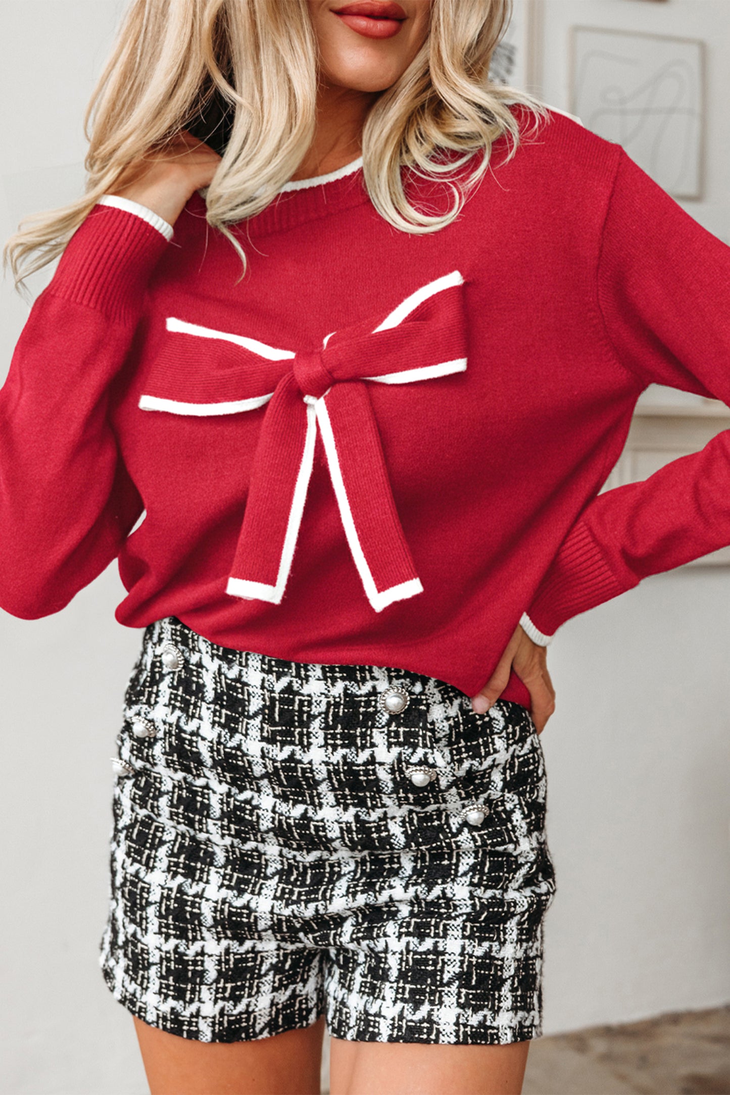 Merry Darling Bow Sweater
