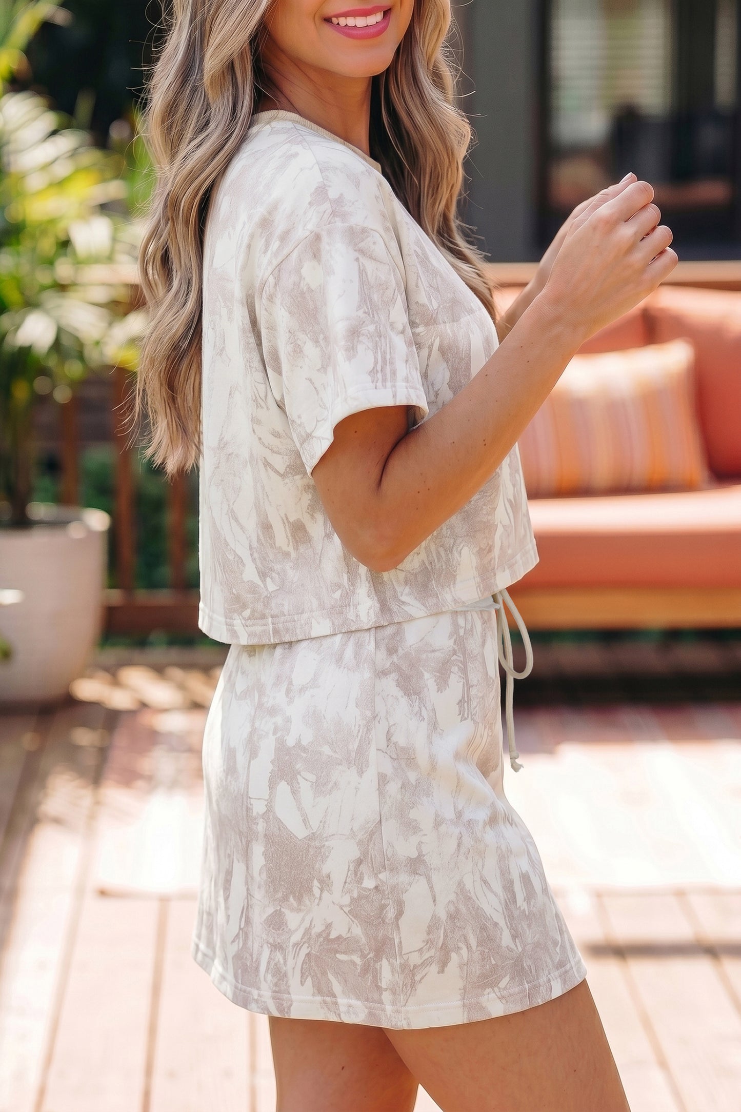 Sandstone Sketch Skort Set