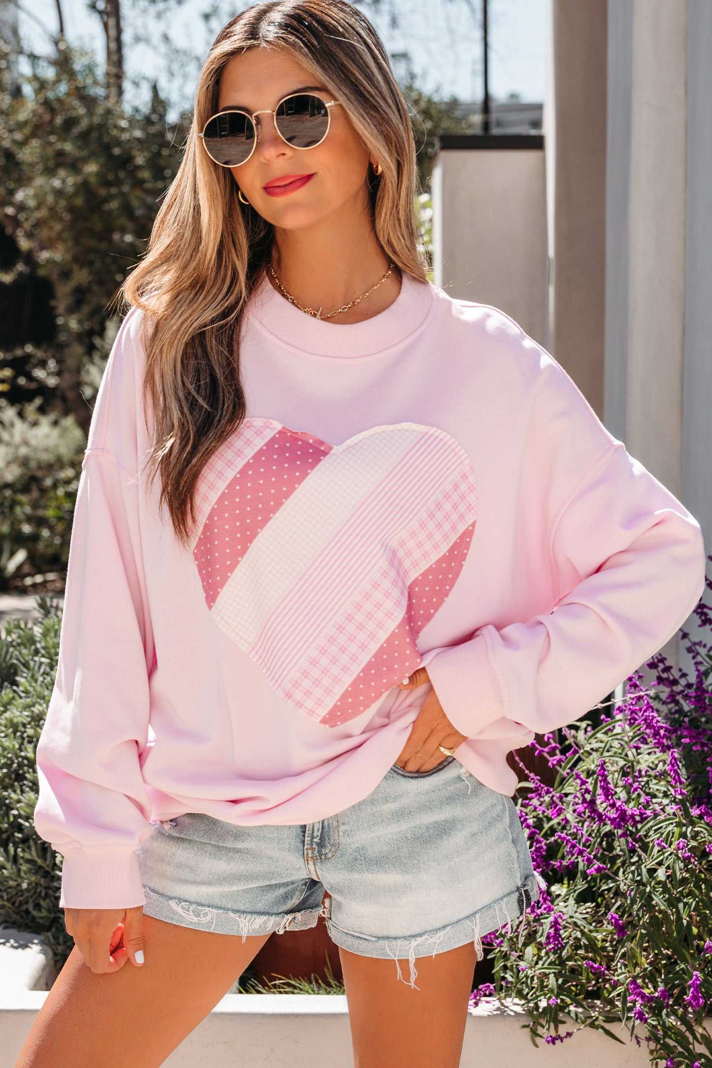Sweetheart Patchwork Pullover