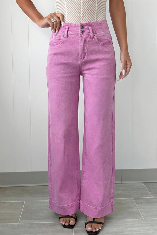 Blush Wide Leg Denim