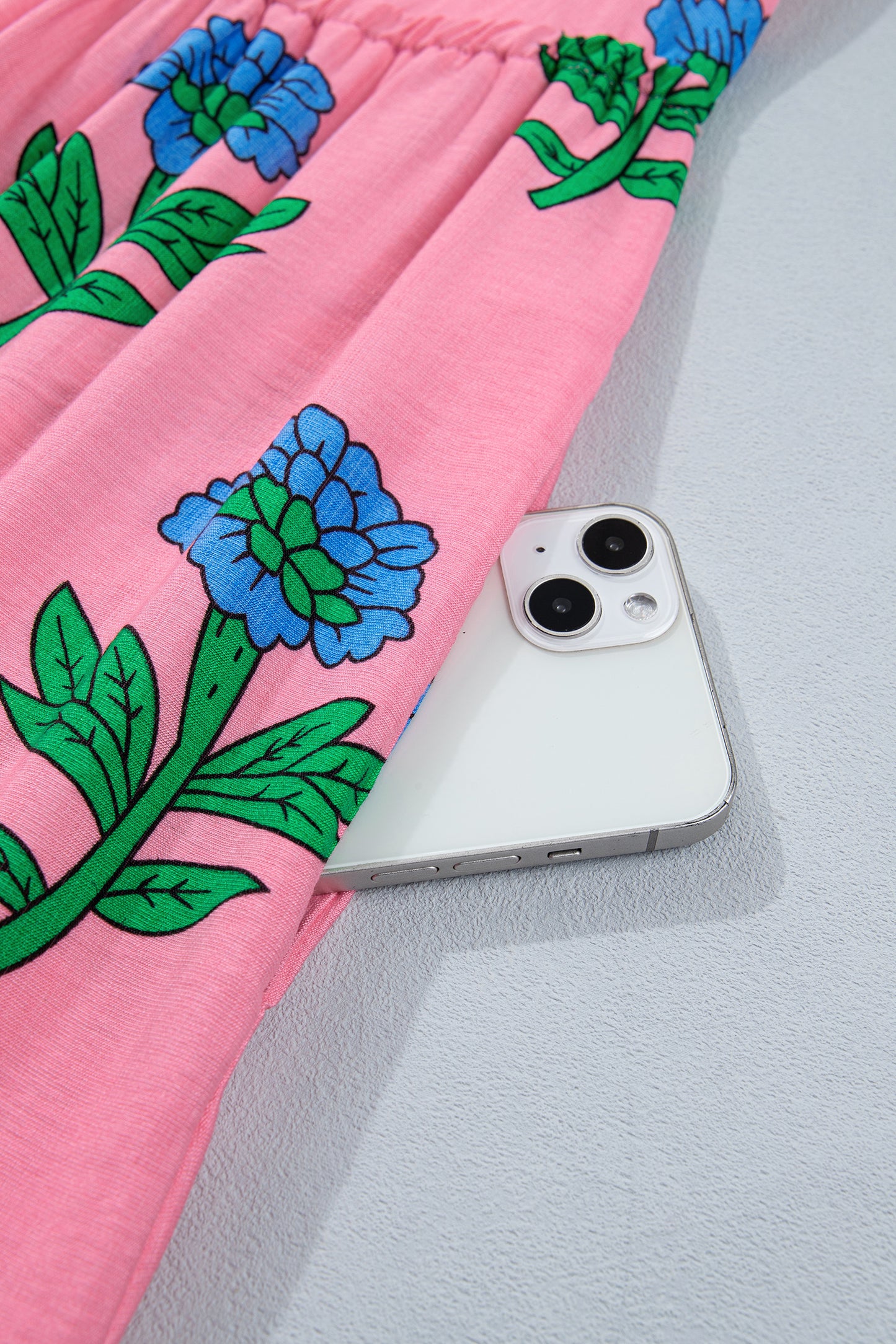 Curvy Pink Posy Promenade Maxi