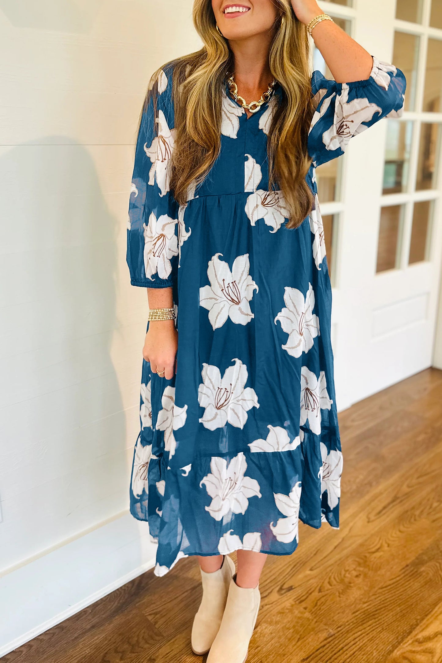 Bluebell Grace Midi Dress