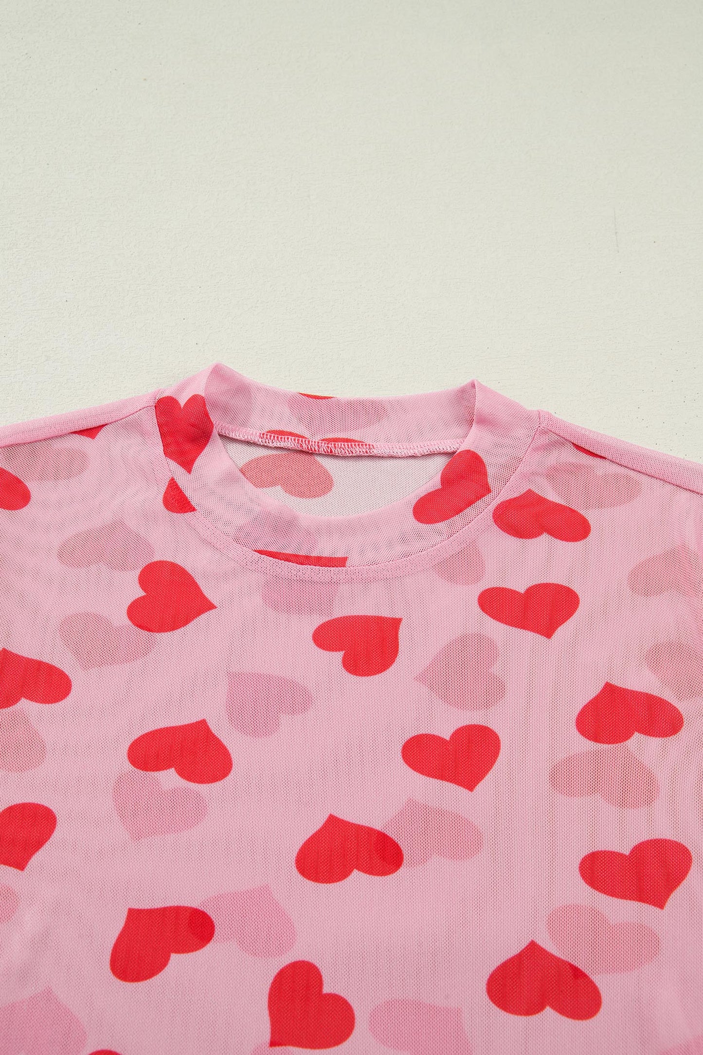 Sweetheart Mesh Layering Top