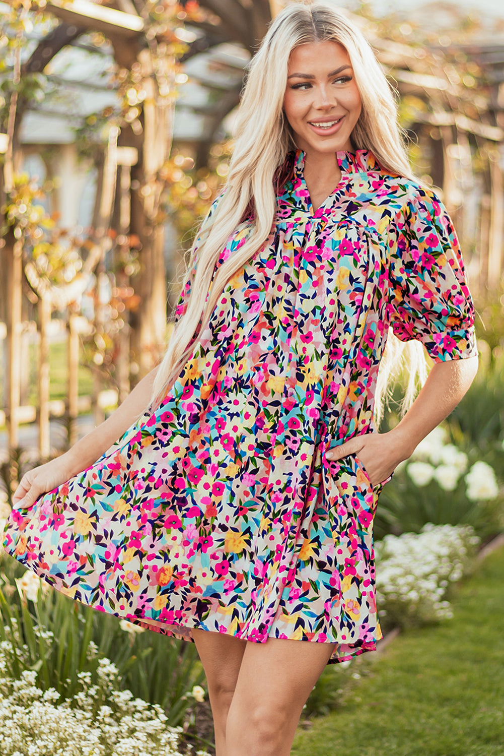 Garden Party Babydoll Dress