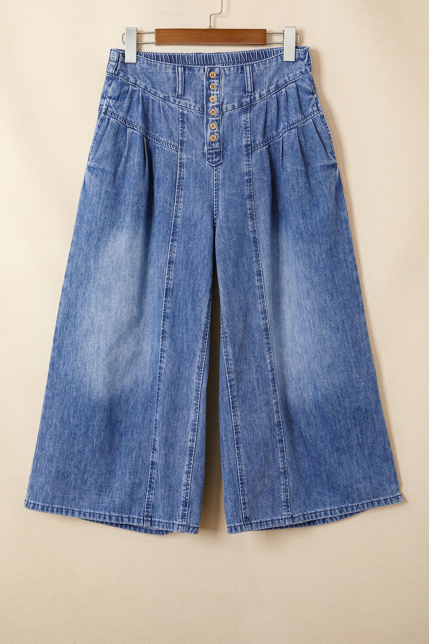 Harbor Breeze Button-Front Denim Pants