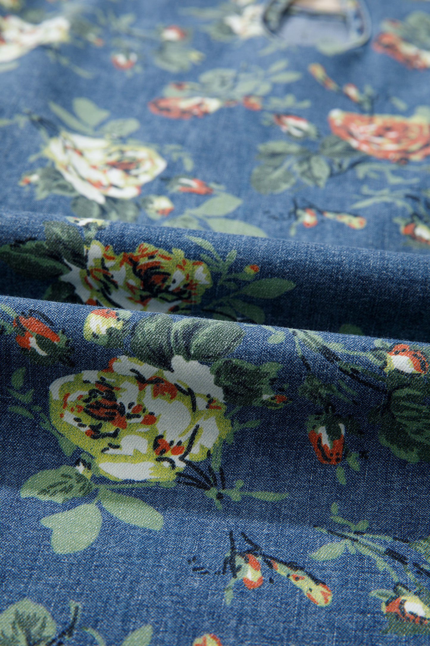 Vintage Garden Denim Blouse