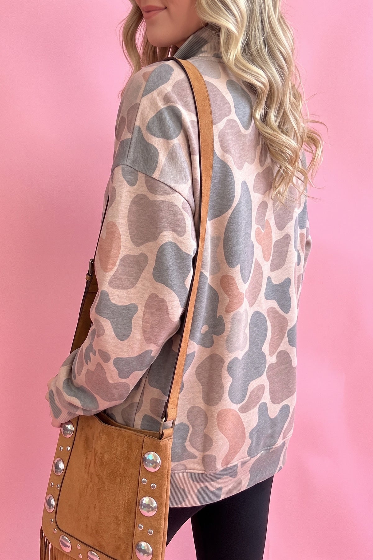 The Blush Country Camo Pullover