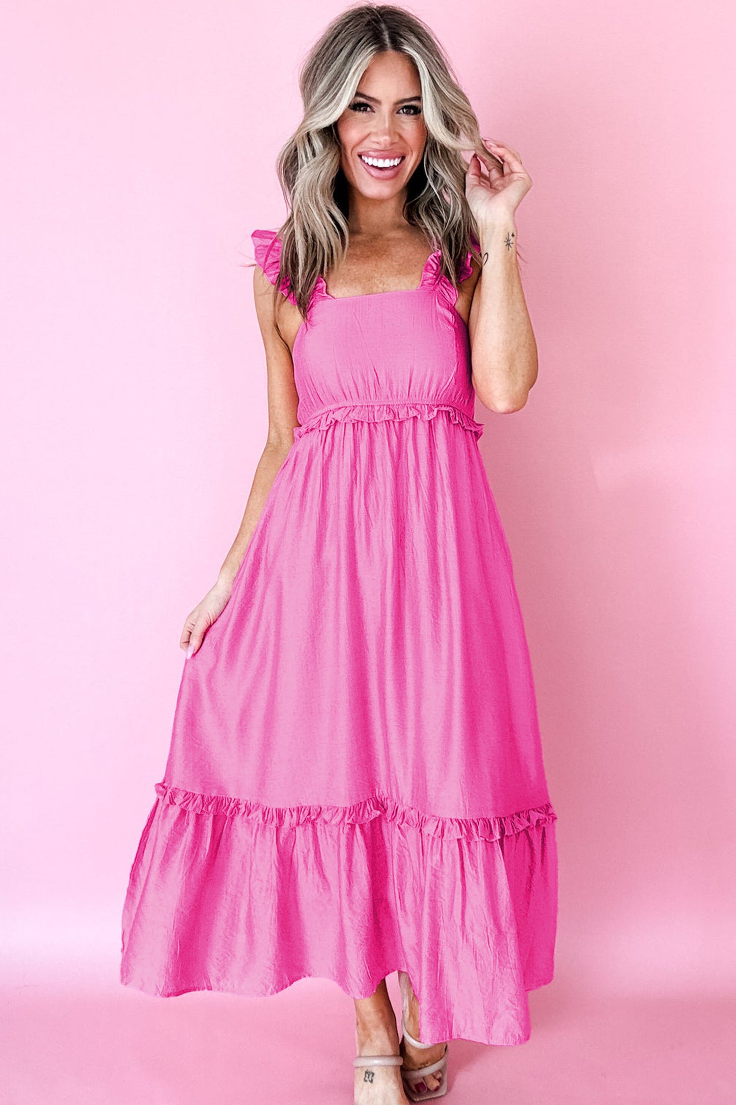 Pretty in Peony Midi Dress