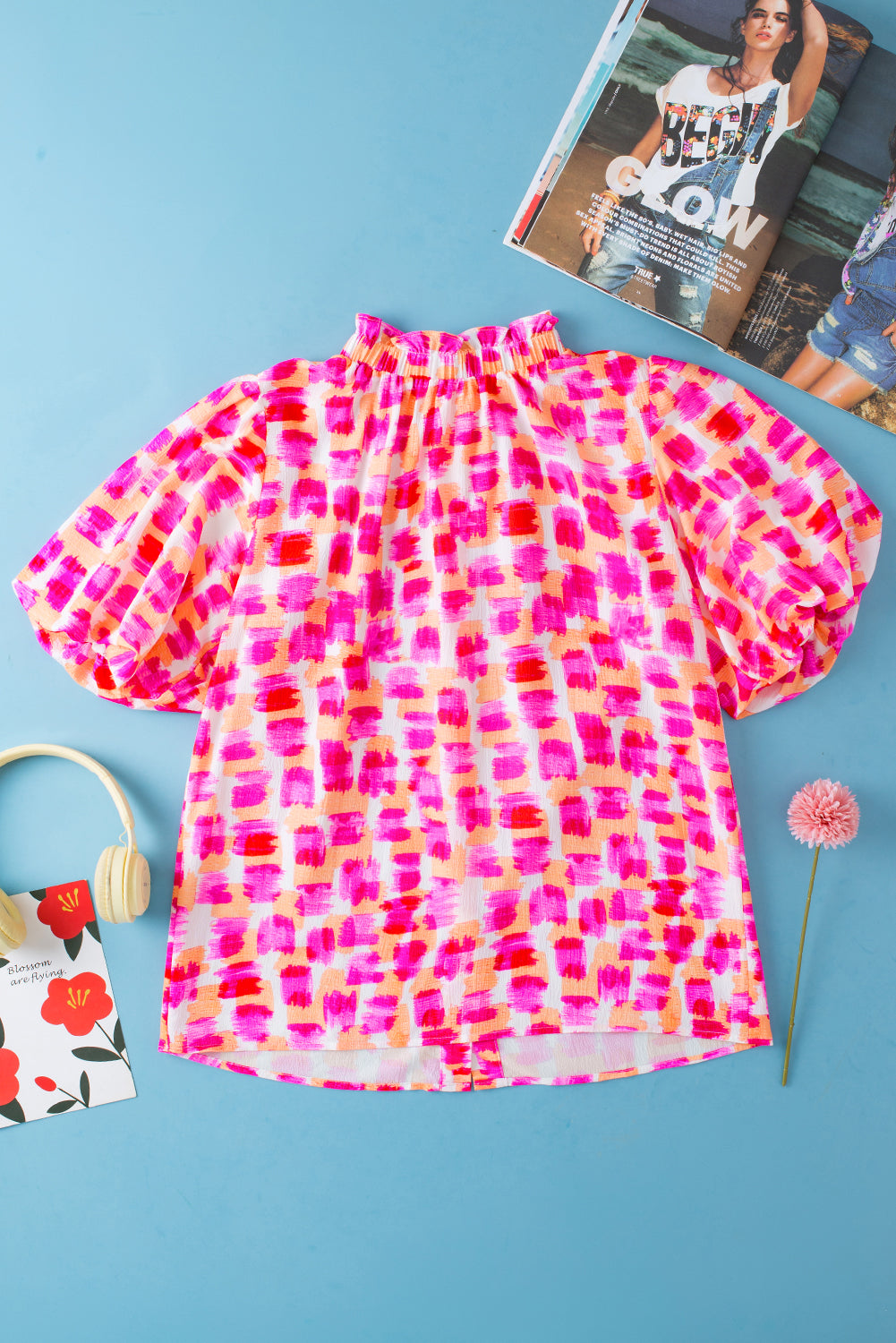 The Sunset Splash Statement Blouse
