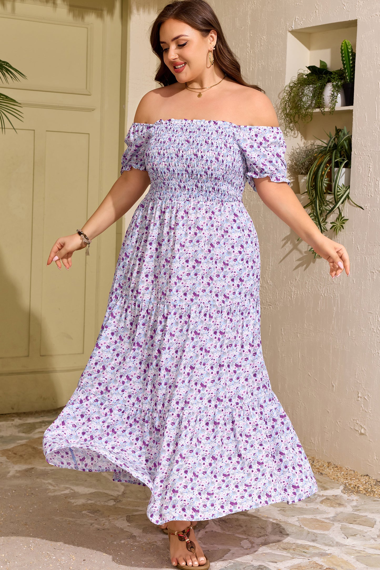 The Lavender Meadow Maxi- Curvy