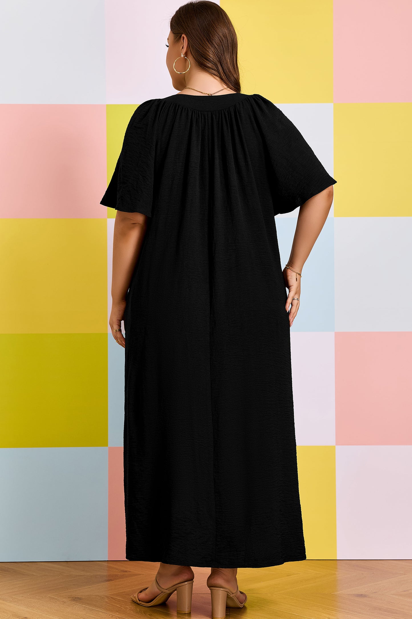 Midnight Stroll Curve Maxi Dress