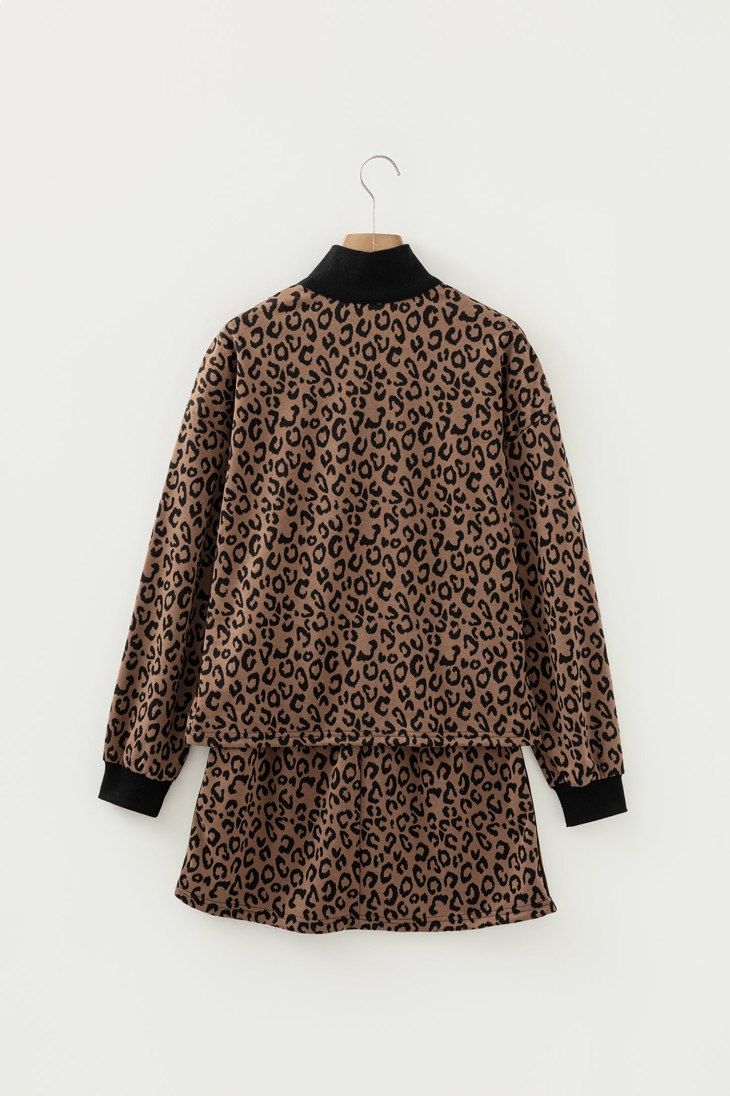 Wild Intentions Leopard Half-Zip Set