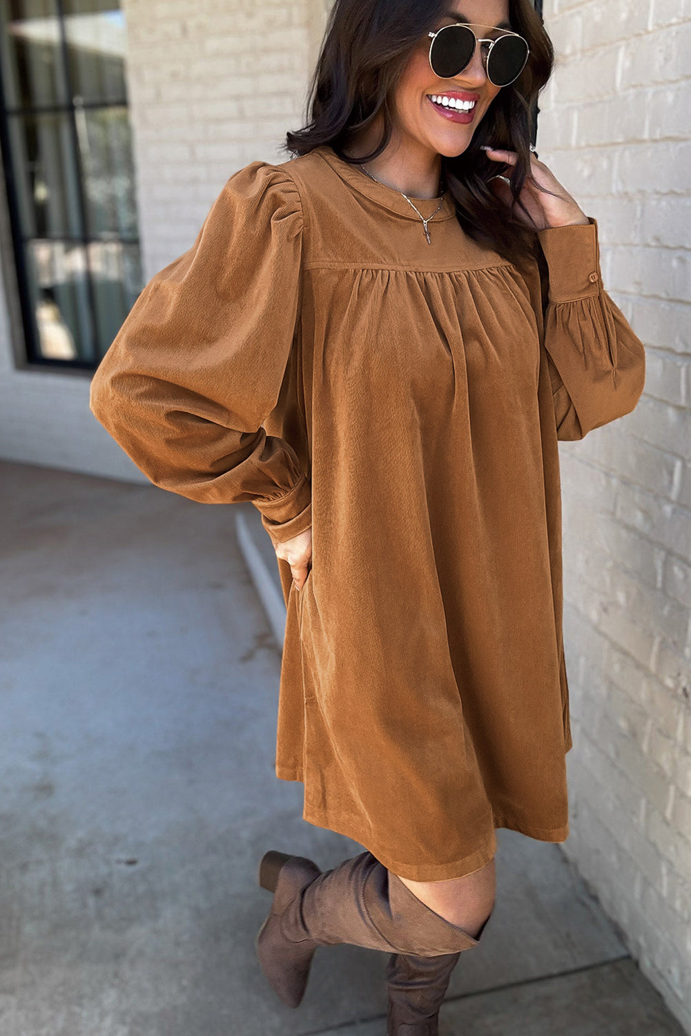 Cinnamon Velvet Daydress