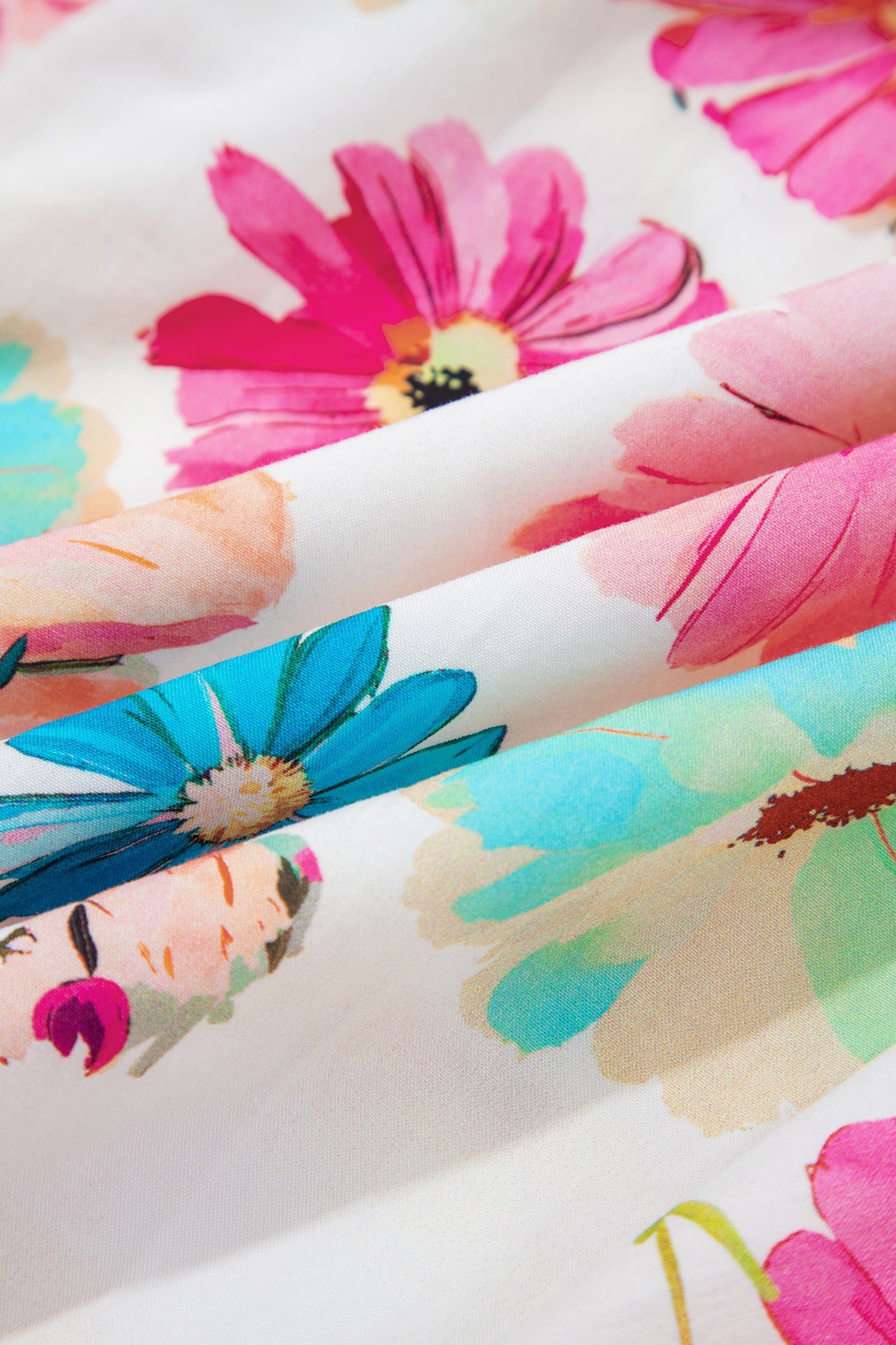 Watercolor Bloom Zip Dress