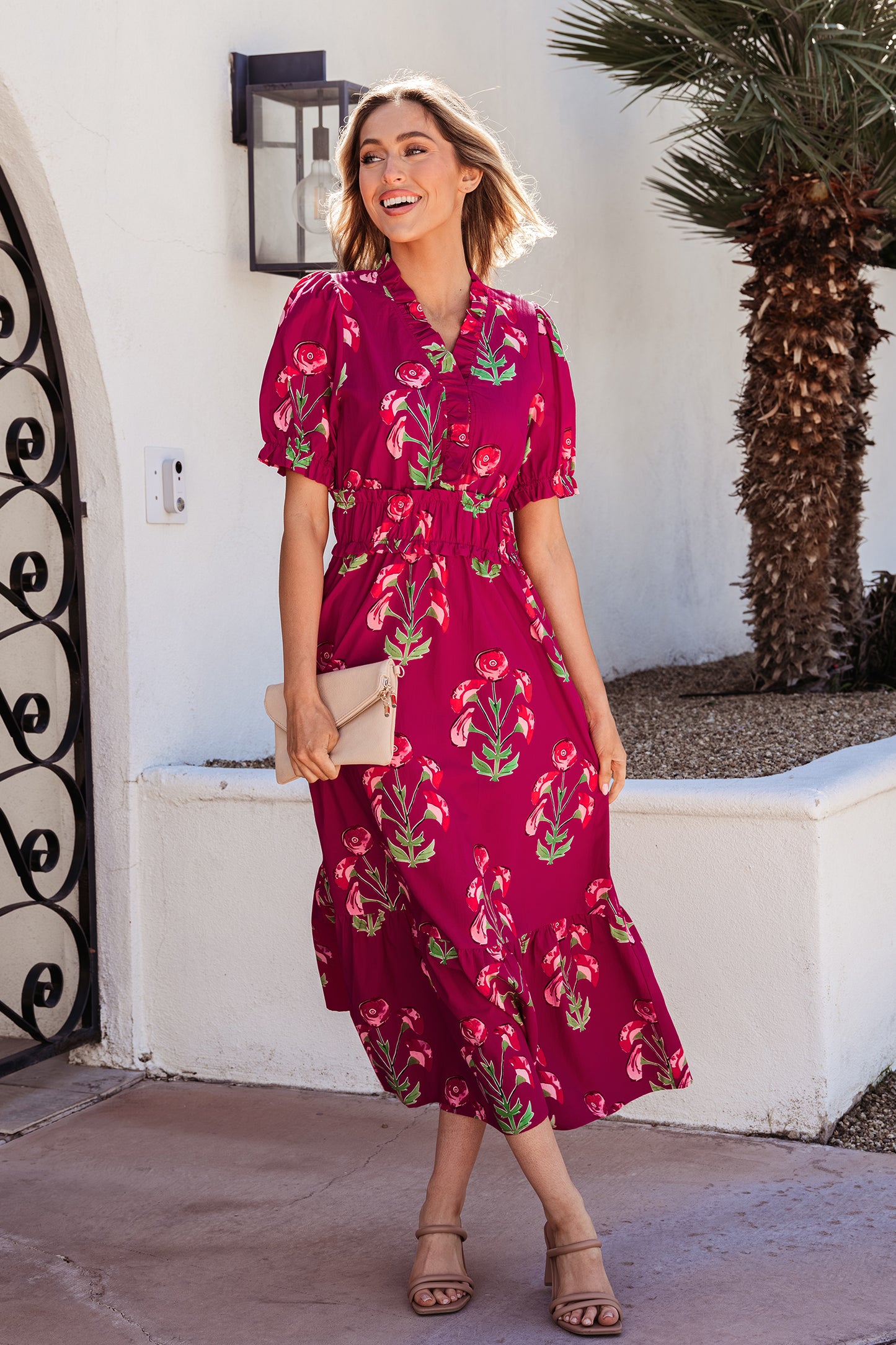 The Rosalie Garden Midi Dress
