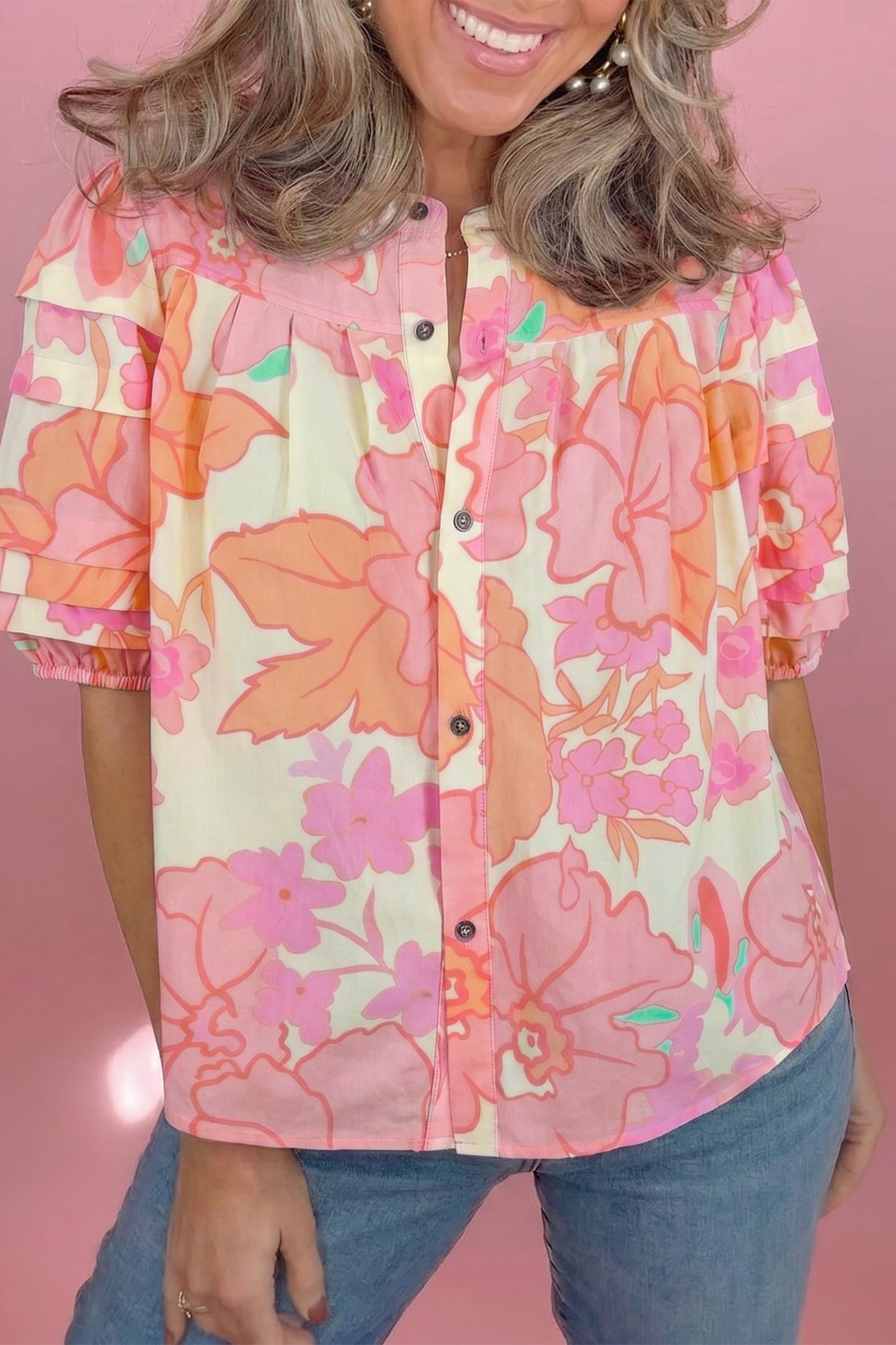 Peaches & Petals Blouse