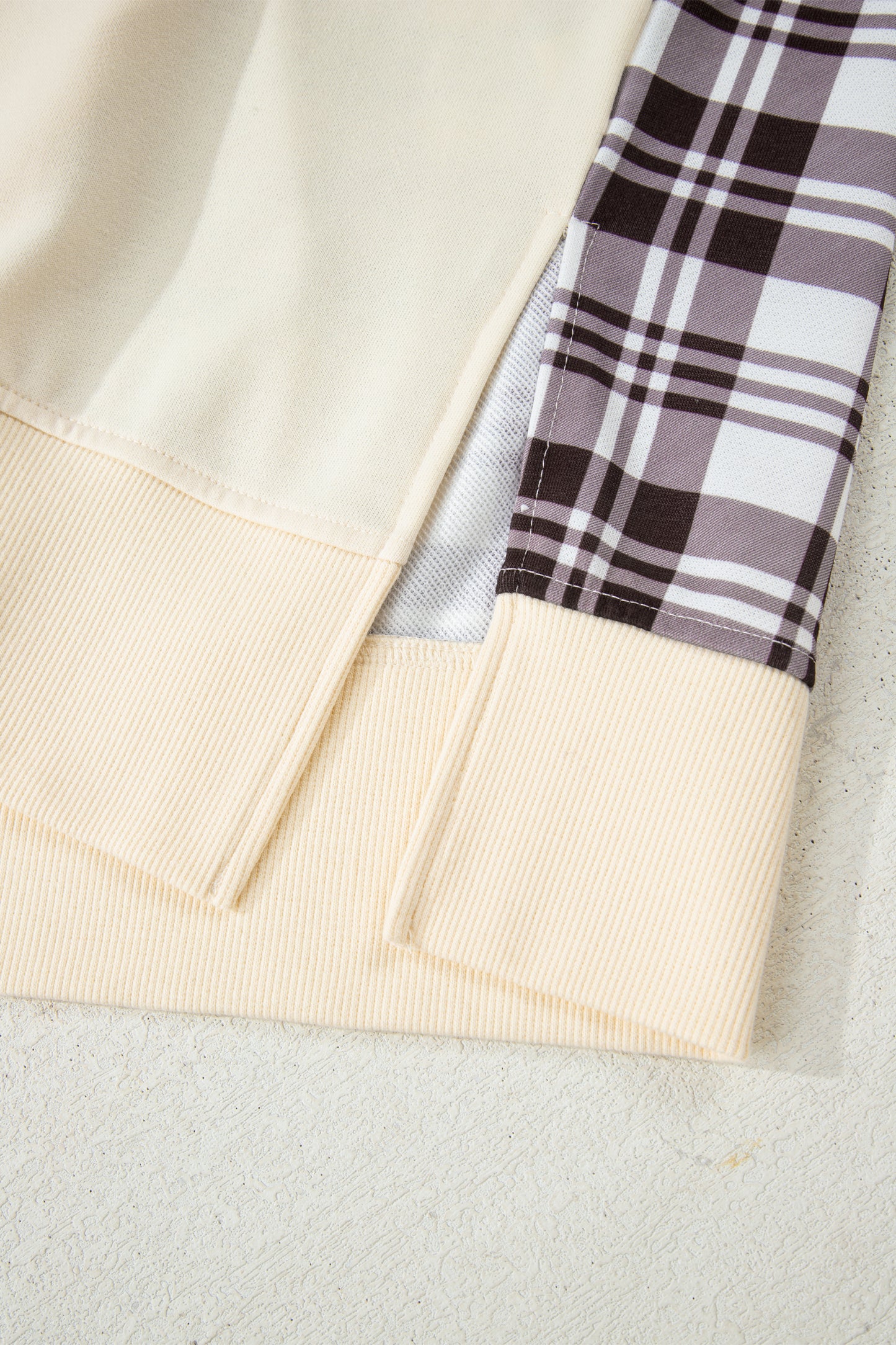 Winter Plaid Hoodie Pullover