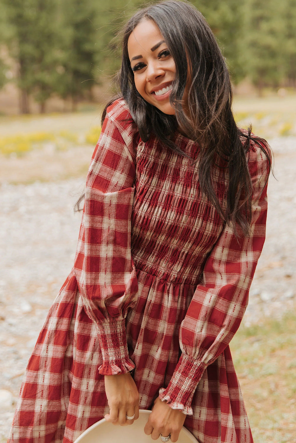 Autumn Meadow Smocked Dress