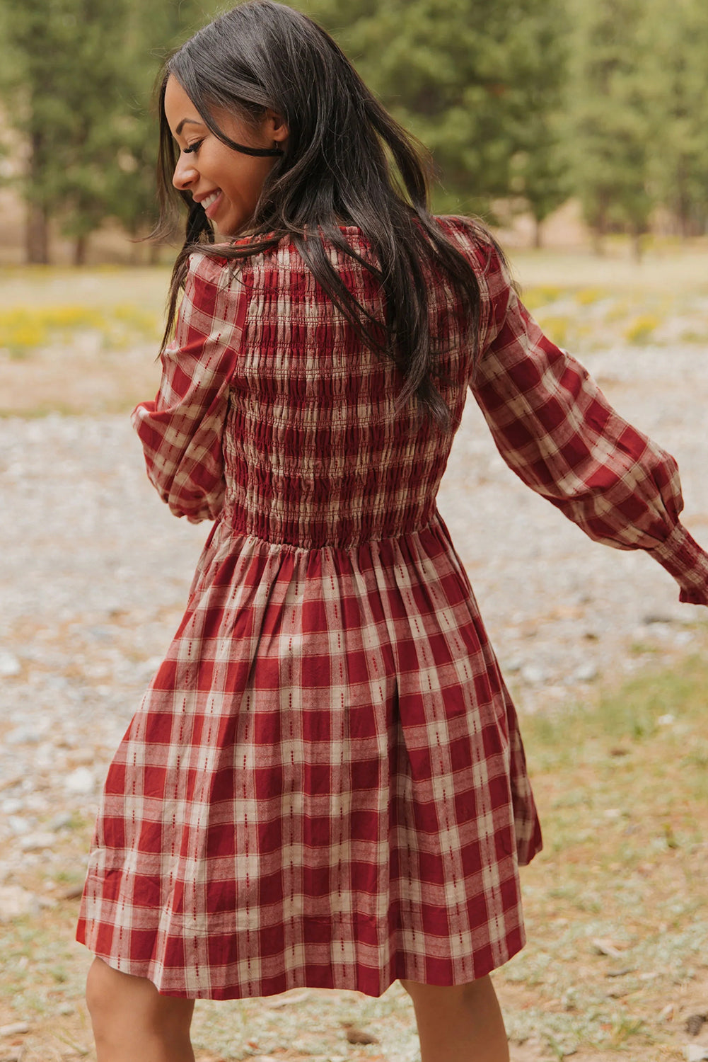 Autumn Meadow Smocked Dress