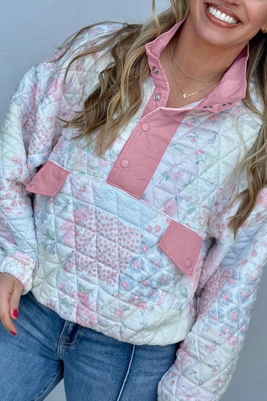 The Heirloom Bloom Quilted Pullover (Plus Size)