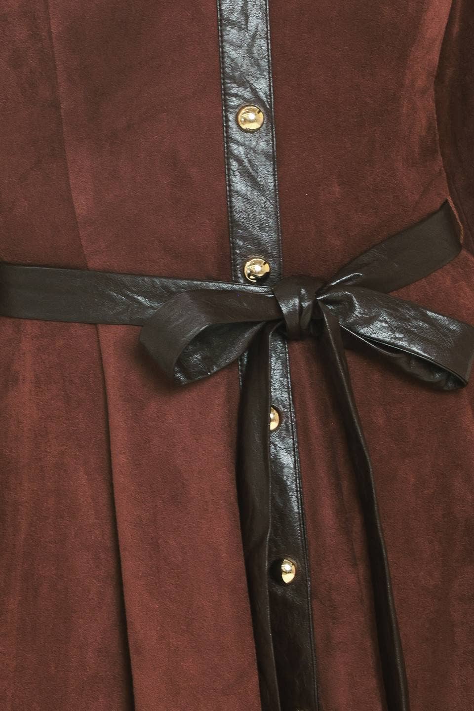 The Bordeaux Belle Suede Dress