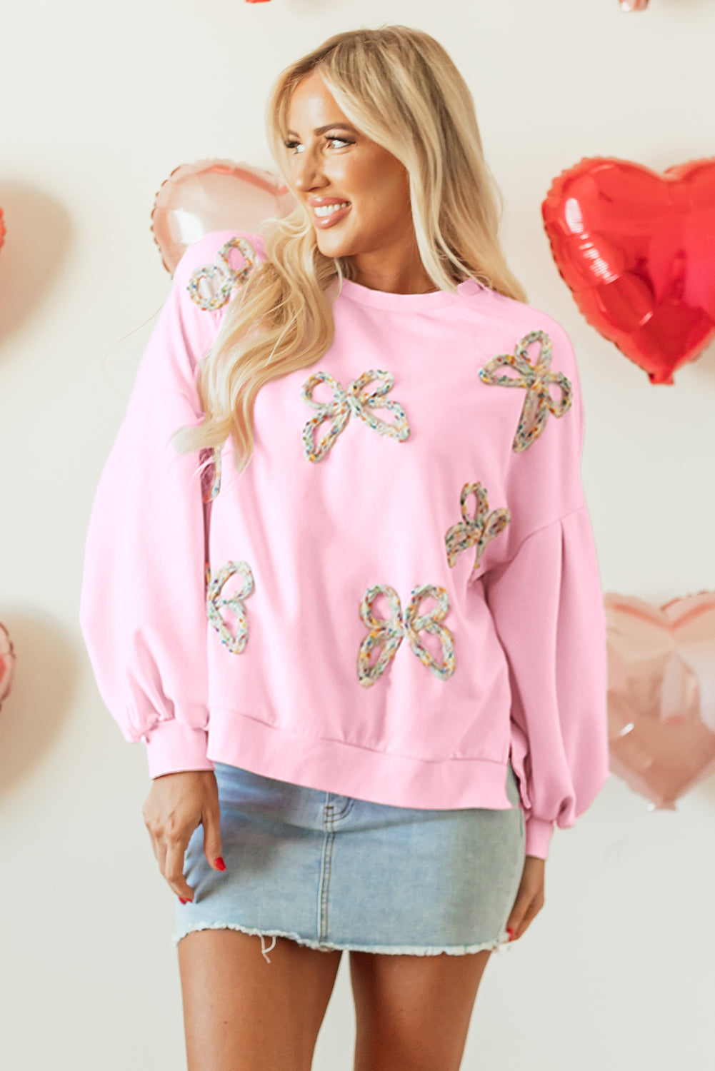 Tied With Love Bow Sweatshirt