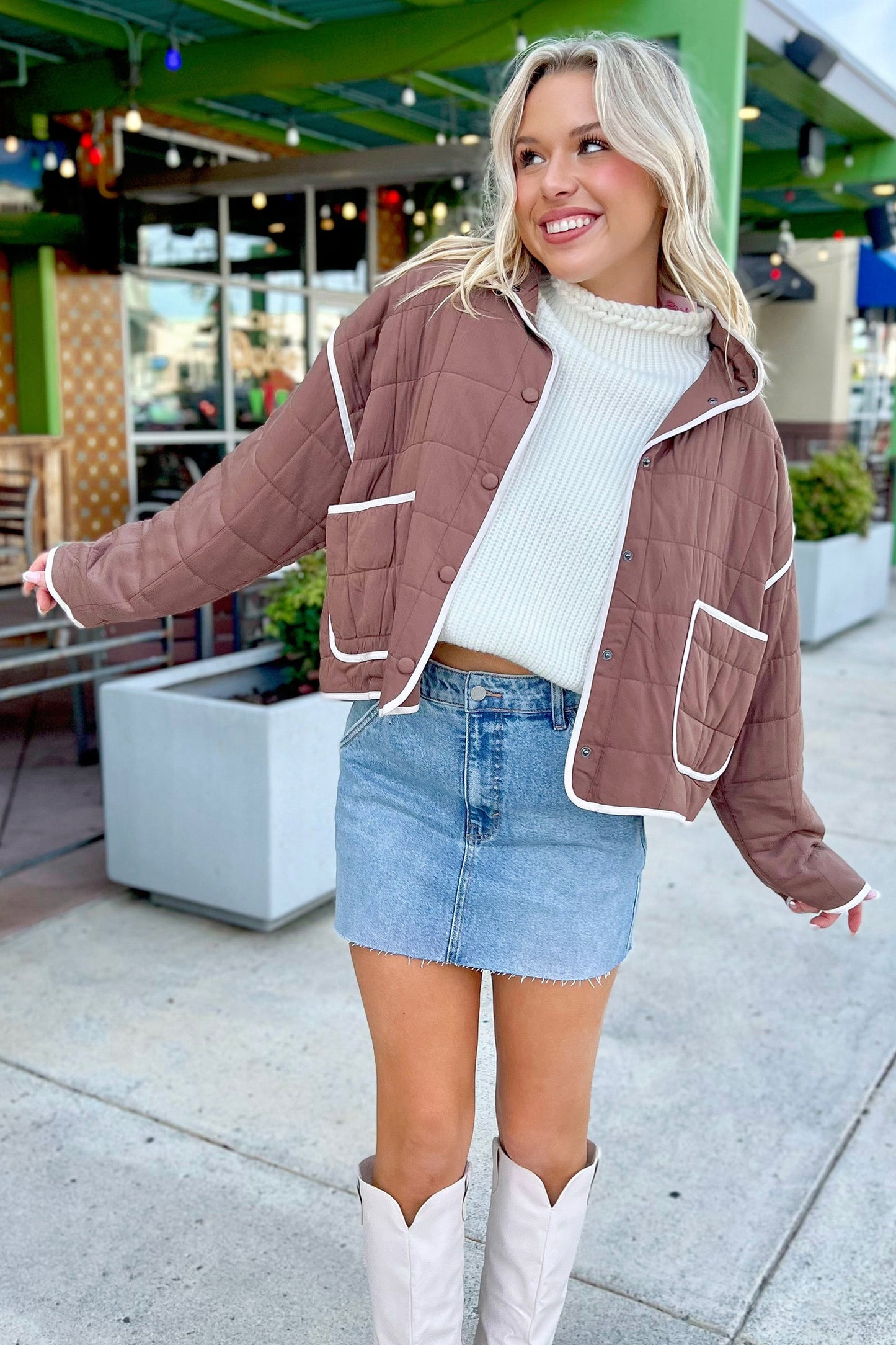 The Cocoa Club Quilted Jacket