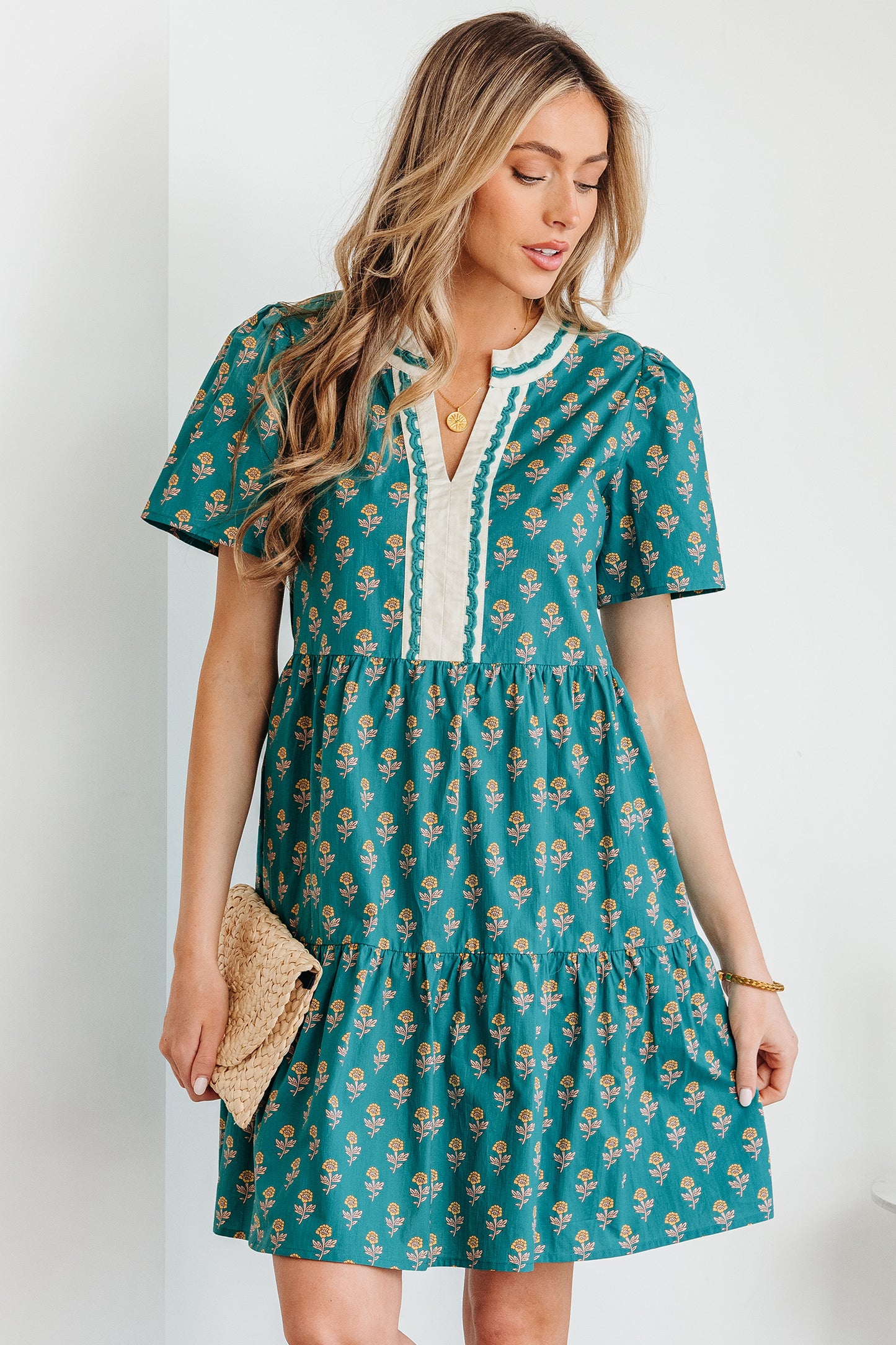 The Emerald Meadow Mini Dress