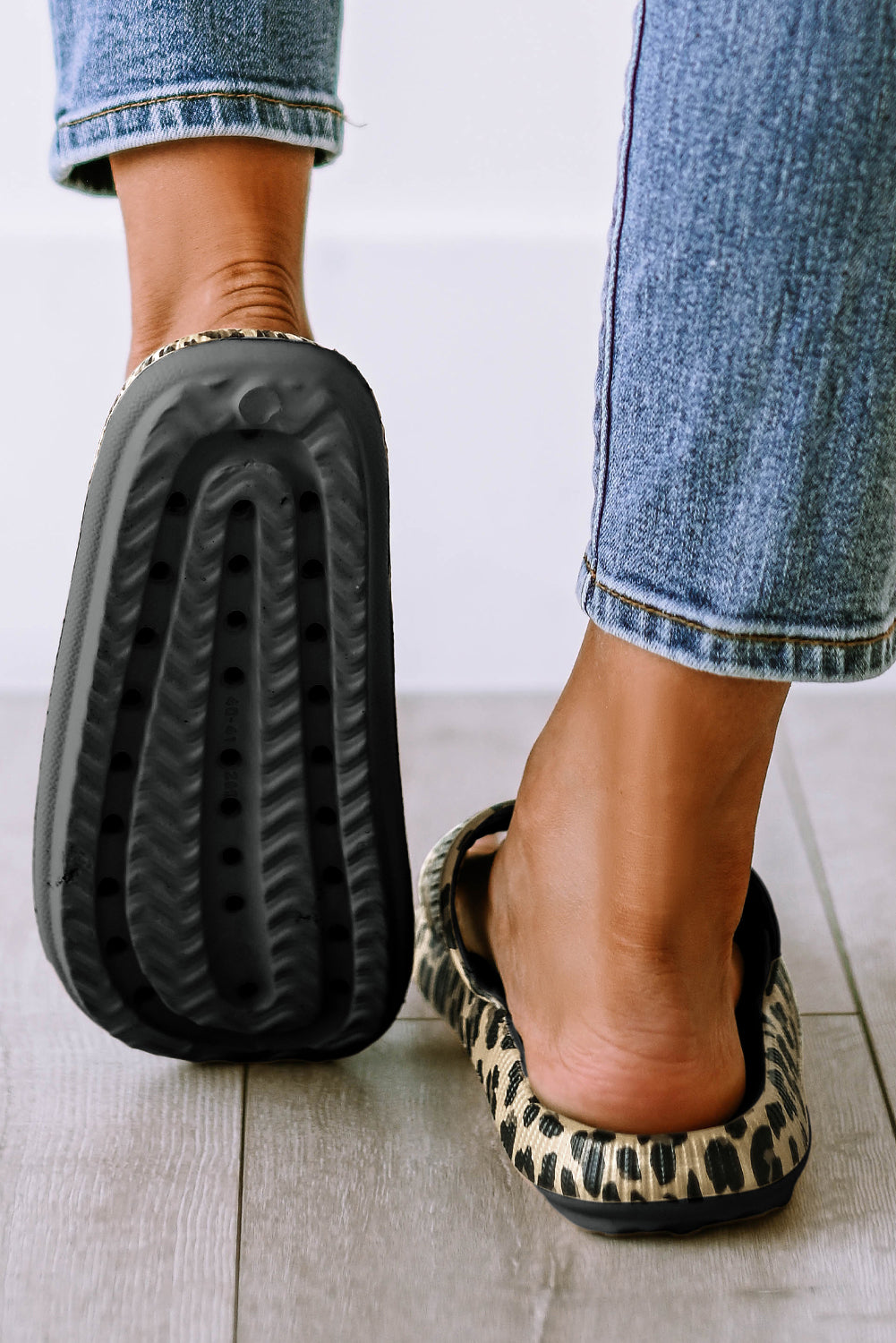 Leopard Luxe Slides