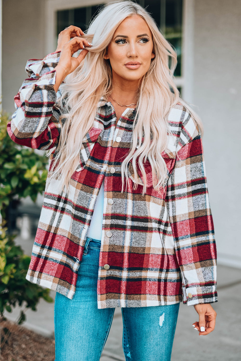 The Merry Plaid Shacket