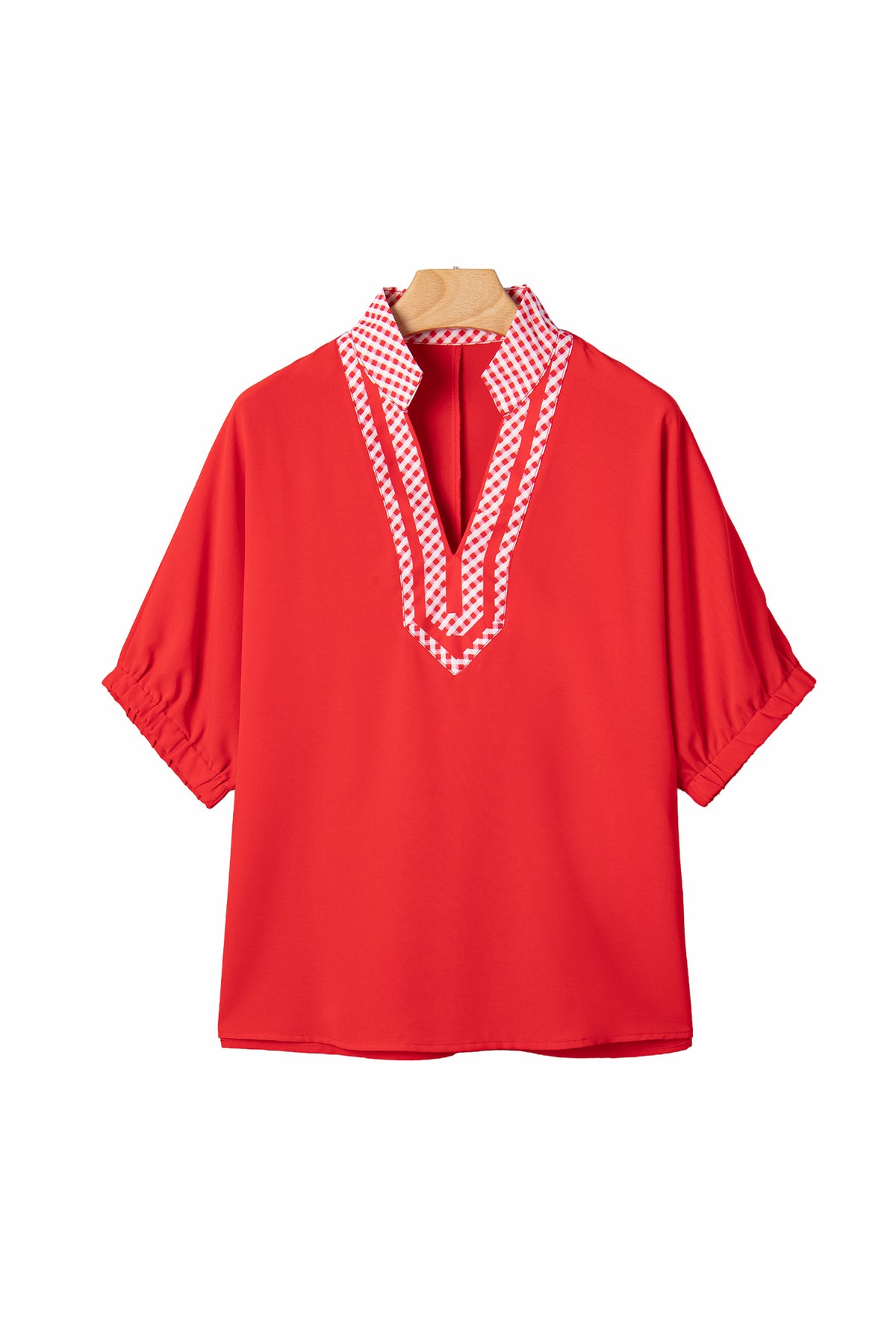 The Kickoff Classic Gingham Blouse