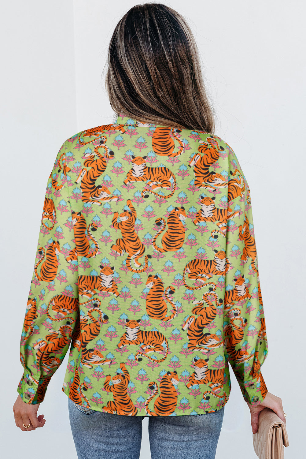 The Wild Garden Satin Blouse